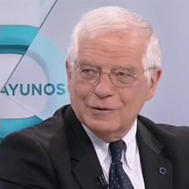 08/05/2019.- El ministro de Asuntos Exteriores, Josep Borrell, en 'Los desayunos de TVE'.