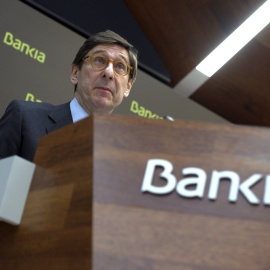 El presidente de Bankia, José Ignacio Goirigolzarri, en la presentación de los resultados del banco en 2014. EFE