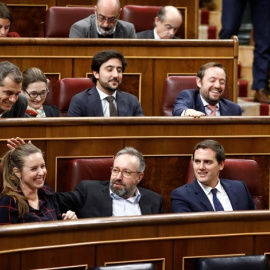 Albert Rivera y diputados de Ciudadanos. EUROPA PRESS