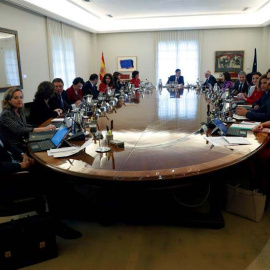 Primer Consejo de ministros de la era Sánchez. (CHEMA MOYA | EFE)