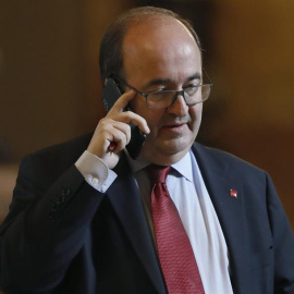 El primer secretario del PSC y líder de los socialistas en el Parlamento de Cataluña, Miquel Iceta. EFE