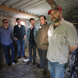 La banda McEnroe al completo. PABLO JAÉN.