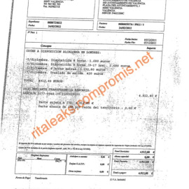 Factura del alquiler del coche que Barberá usó en Londres durante dos días. /  (Compromís)