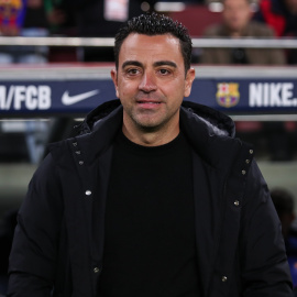 15/04/2023. Xavi Hernández, durante un partido, a 5 de abril de 2023.