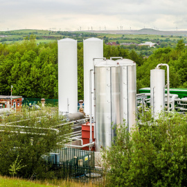 Planta de almacenamiento de energía en aire líquido inaugurada cerca de Manchester.
