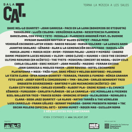 Cartell dels concerts de SalaCat.
