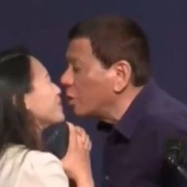 Captura del vídeo en el que Duterte
