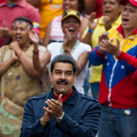 El presidente de Venezuela, Nicolás Maduro en un acto de apoyo al Gobierno. EFE/MIGUEL GUTIERREZ