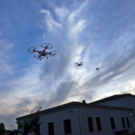 Drones sobrevolando.- EUROPA PRESS