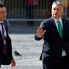 El primer ministro de Hungría, Viktor Orban, antes de la reunión informal de los líderes de la Unión Europea en Sibiu. | Reuters