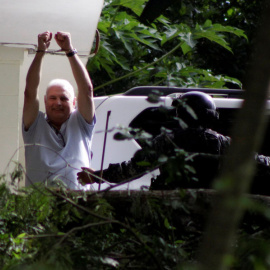 El expresidente de Panamá Ricardo Martinelli, a su llegada a la prisión. REUTERS/Carlos Lemos