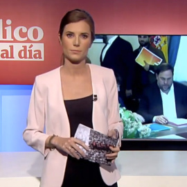 Nùria Martínez en el informativo de 'Público al Día' el 20 de mayo de 2019