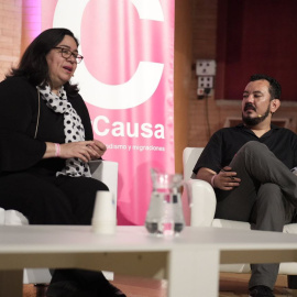 Rocío Gallegos, directora de 'La Verdad Juárez', durante el congreso de periodismo de migraciones organizado por la Fundación Por Causa.