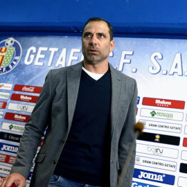 Juan Eduardo Esnáider, el día de su presentación como nuevo técnico del Getafe. /EFE