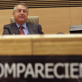El presidente de RTVE, José Antonio Sánchez, durante su comparecencia en la Comisión Mixta Control Parlamentario de la Corporación RTVE, en el Congreso de los Diputados. EFE