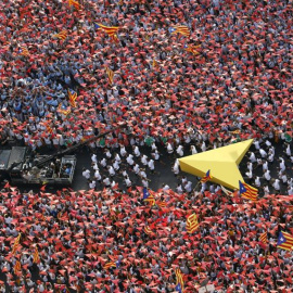 La 'Via Lliure' de la Diada de este 2015. -REUTERS