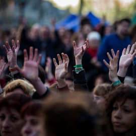 Asamblea general de la 'Nuit Debout' del pasado jueves. - EFE