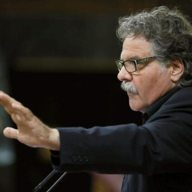 El diputado de ERC, Joan Tardá, en el Congreso. / EFE