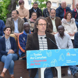 Cheikh Faye y Djiby Fall, en la presentación de la candidatura del BNG.