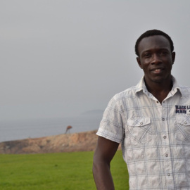 El candidato del BNG al Concello de A Coruña, Djiby Fall.