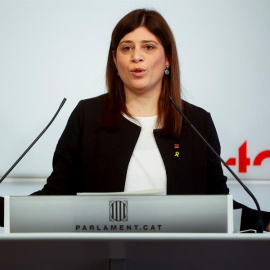 La portavoz de JxCat en el Parlament de Cataluña, Gemma Geis,