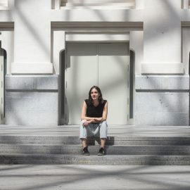 Rita Maestre, portavoz del Ayuntamiento de Madrid y número tres de la lista de Más Madrid, durante su entrevista con 'Público'. FERNANDO SÁNCHEZ