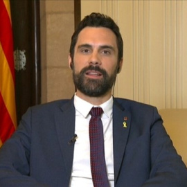 El president del Parlament, Roger Torrent, en declaracions a TV3 / Televisió de Catalunya