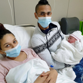 1/01/2021.- Yinara Carmona Jiménez ha sido la primera niña nacida en el 2021 en Catalunya.