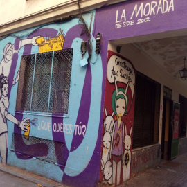 Fachada del Centro Social 'La Morada' de Madrid.- LA MORADA