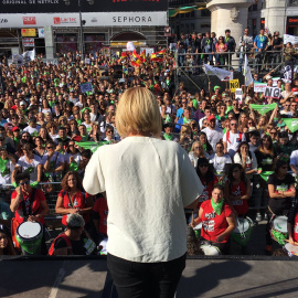 Manifestación por la abolición de la tauromaquia en la Puerta del Sol./Pacma
