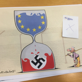 Caricatura censurada por la Eurocámara. B. R.