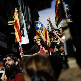 Protesta frente a la conselleria d'Economia. XAVI HERRERO
