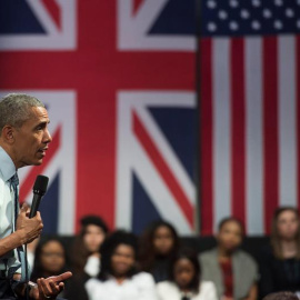 El presidente Barack Obama en Londres, durante su visita de tres días al Reino Unido. EFE/EPA/WILL OLIVER