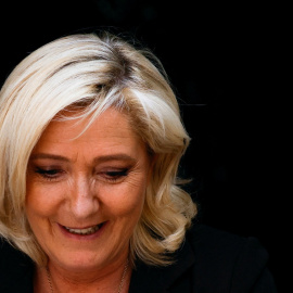 15/04/2022 Marine Le Pen, durante un momento de su campaña electoral en Lauris, cerca de Marsella