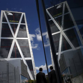 La sede de Bankia en una de las Torres Kio de Madrid. REUTERS/Susana Vera