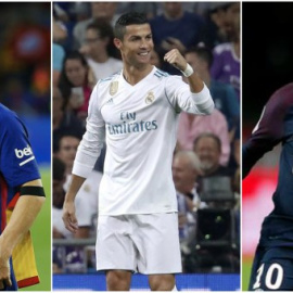 Messi, Cristiano y Neymar pelearán por el premio 'The Best'.