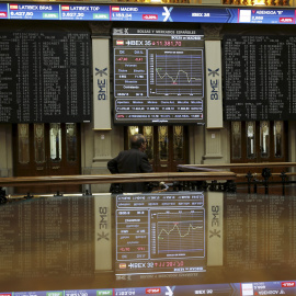 Vista general del parqué madrileño. EFE/Sergio Barrenechea