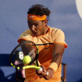 Nadal, durante la final del Conde de Godó. REUTERS/Albert Gea