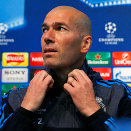 Zidane, durante la rueda de prensa de este lunes. Reuters / Jason Cairnduff