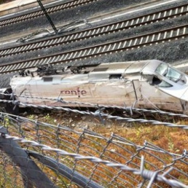 Estado del tren tras el accidente. - EUROPA PRESS