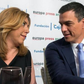 Susana Díaz y Pedro Sánchez, en una foto de archivo. EFE