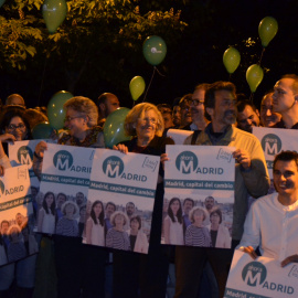 Los miembros de las candidatura Ahora Madrid para el Ayuntamiento de la capital. -AHORA MADRID