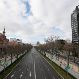 El Paseo de la Castellana, hace unos días. EFE/ Fernando Alvarado