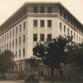 La Inclusa de Zaragoza se ubicó en este edificio del Paseo María Agustín hasta 1971, cuando pasó a la Ciudad Escolar Pignatelli.