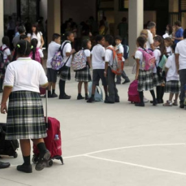 Los alumnos de un colegio de Catalunya en una imagen de archivo. EFE