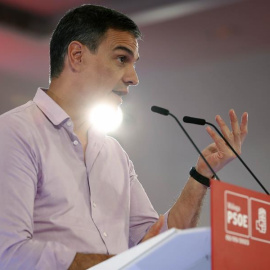 2/5/23 El presidente del Gobierno, Pedro Sánchez, durante el mitin de este martes en Málaga.
