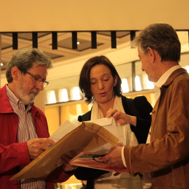 Pedro Santisteve junto a Carolina Bescansa en el Congreso de los Diputados.- ZARAGOZA EN COMÚN