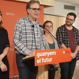 Janet Sanz i Joan Subirats. EUROPA PRESS