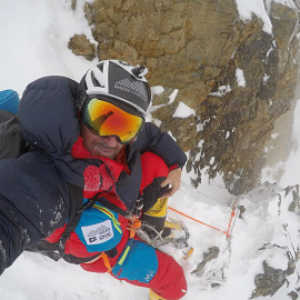 Imagen de Sergi Mingote publica en sus redes sociales durante una escalada en el K2.