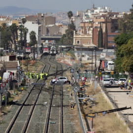 Construcción del AVE en Murcia./EFE